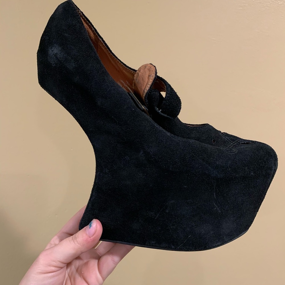Jeffrey Campbell black night walker shoes